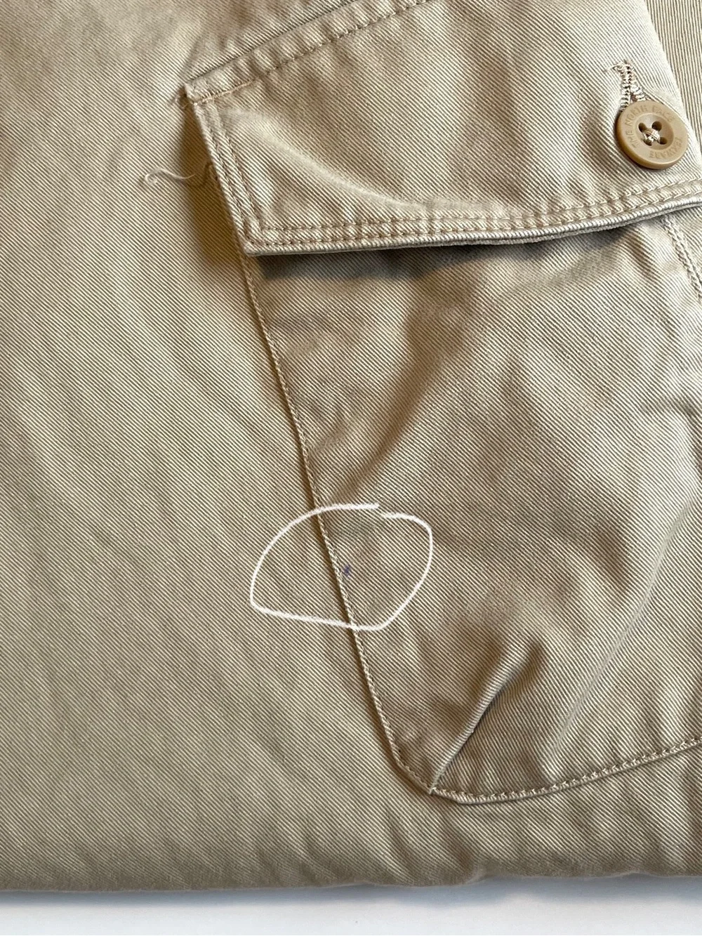 Y2K The North Face Khaki Cargo Pants - 100% Cotton & Utility - Size 38 Short